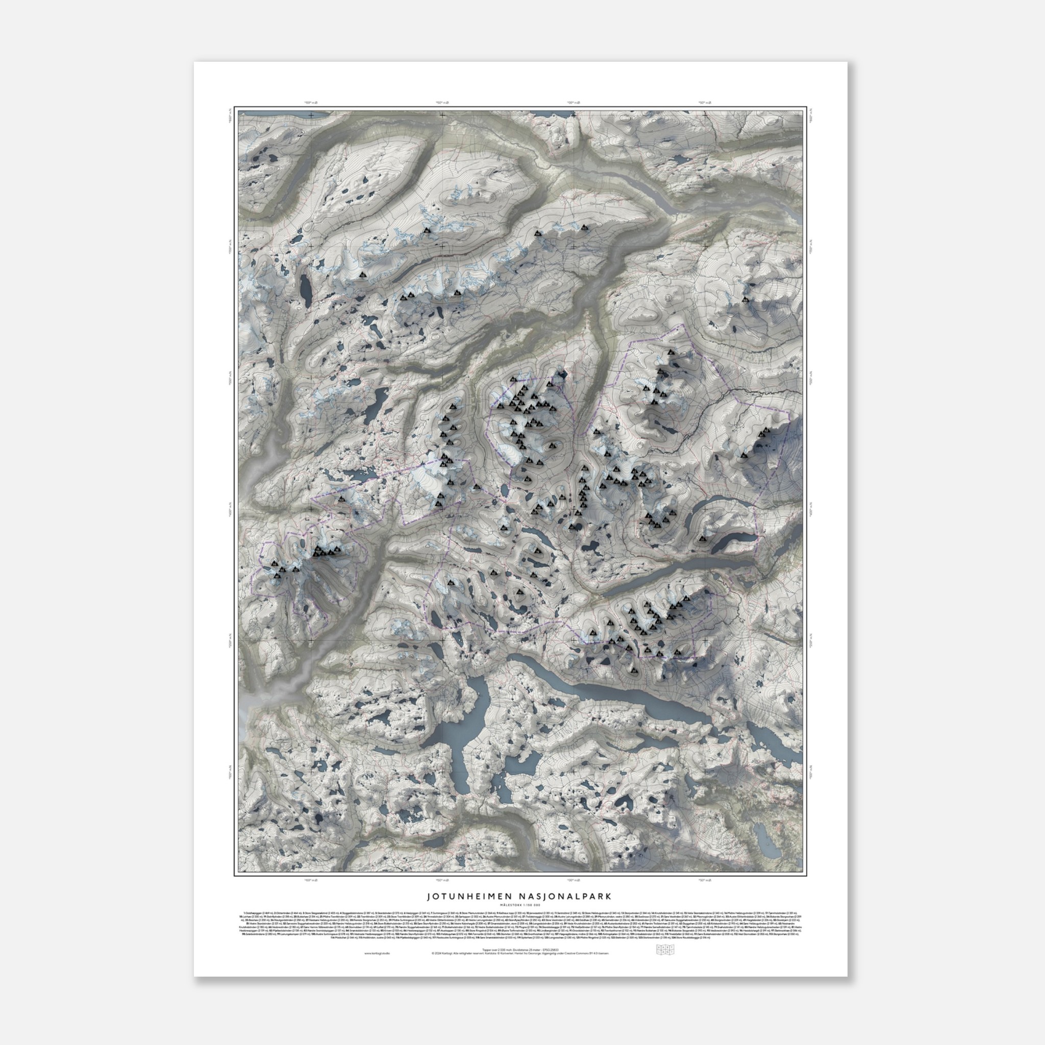 Jotunheimen Nasjonalpark - 50x70 cm